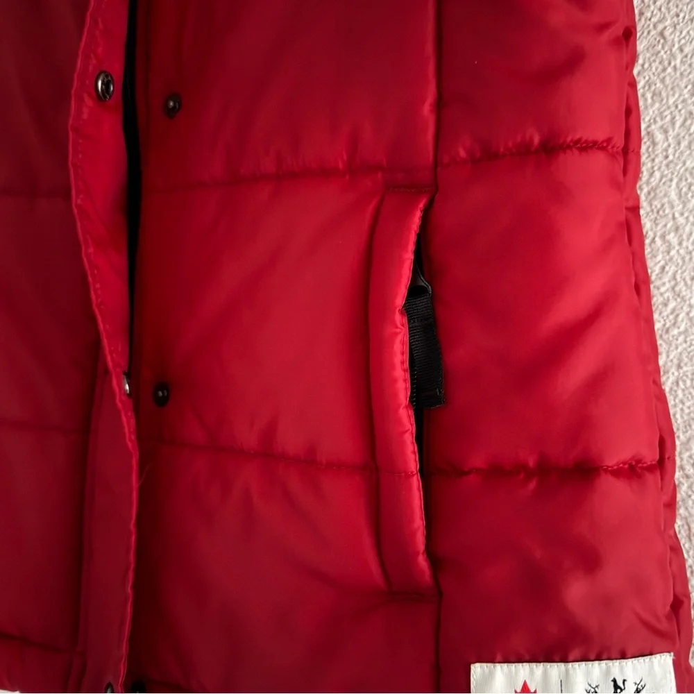 HBC Hudson's Bay Co. Girls' 10 - 12‎ Red TEAM CANADA Olympics Puffer Vest